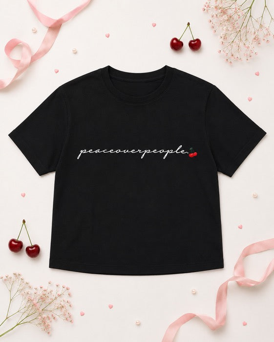 Peace over people “Baby tee style”